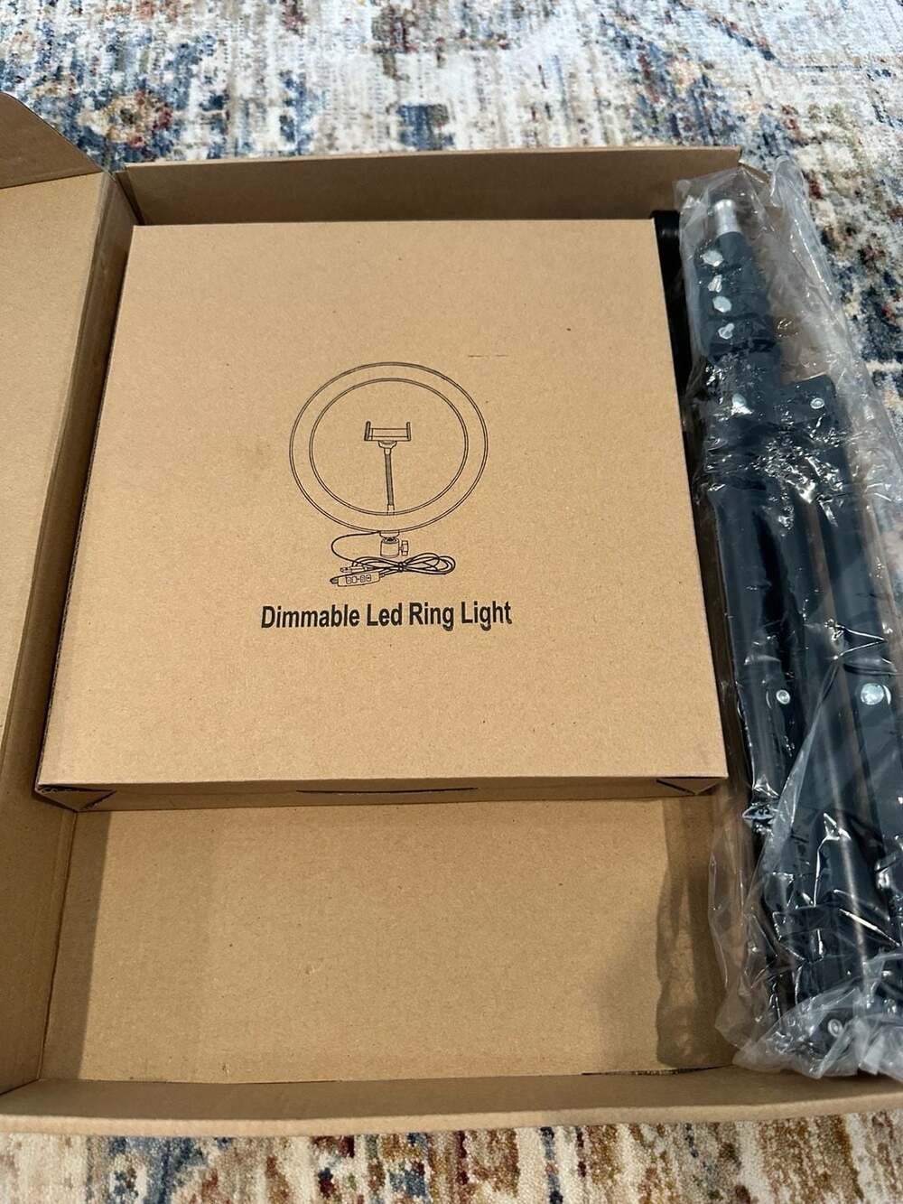 Dimmable led rgb Ring Light 10 Inch w/ tripod and phone holder